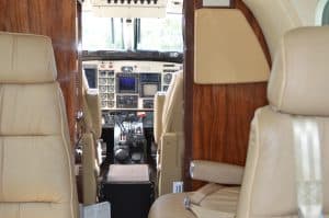 King Air B100 Cabin Forward