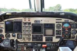 King Air B100 Cockpit Avionics