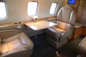 2000 Learjet 60 - 208 Cabin Table Side