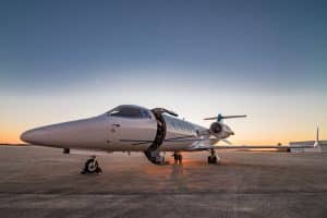 Learjet 60 60-295 Angled profile