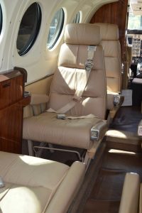 King Air B100 Seating Looking Forward