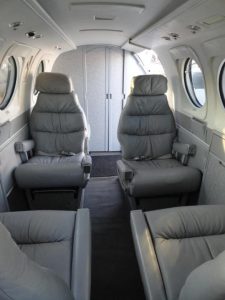 Beechcraft King Air F-90 Cabin Aft