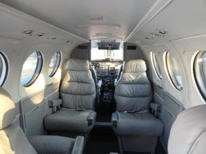 Beechcraft King Air F-90 Interior Cabin Looking Forward