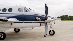 King Air C90 LJ-989 For Sale AftKing Air C90 LJ-989 For Sale Right Engine Profile Closeup