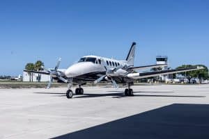King Air B100 For Sale Exterior Front Left Profile