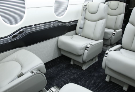 Hawker 400xp 2008 For Sale RK-572 Cabin Interior Angled