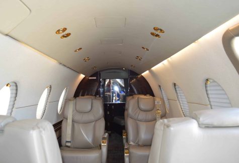 Beechjet 400a RK-161 Interior Cabin Looking Aft Closeup