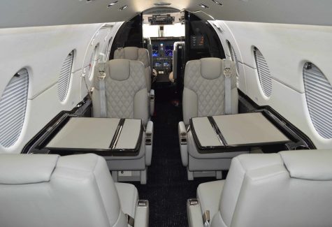 Beechjet 400a RK-135 Internal Cabin Tables Looking Forward
