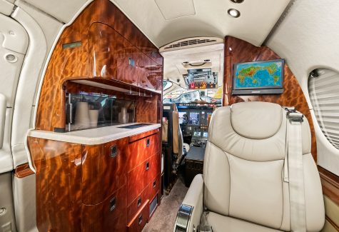 Beechjet 400a RK-238 Interior Galley and Refreshment Area Angled