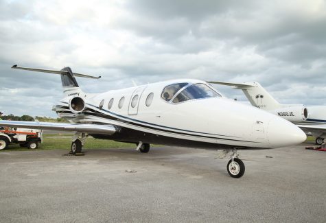 RK-464 Hawker 400xp For Sale Parked Front Profile