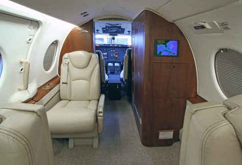RK-464 Hawker 400xp For Sale Interior Galley & Seating Forward