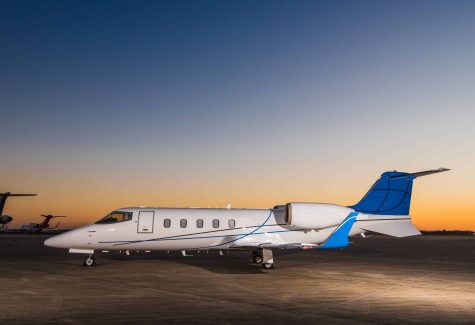 Learjet 60 60-295 profile bright