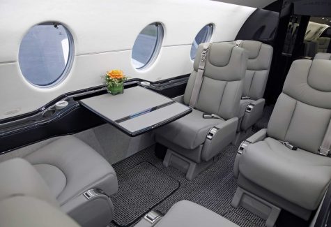 Beechjet 400a RK-148 Interior Cabin with Table Angled