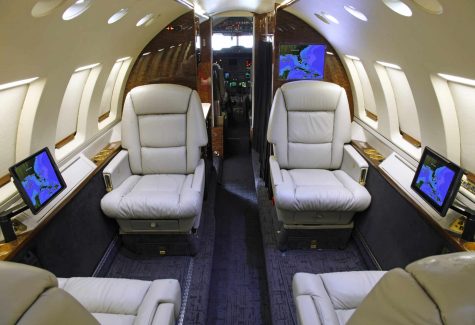 Hawker 800xp sn:258364 Seating Looking Forward