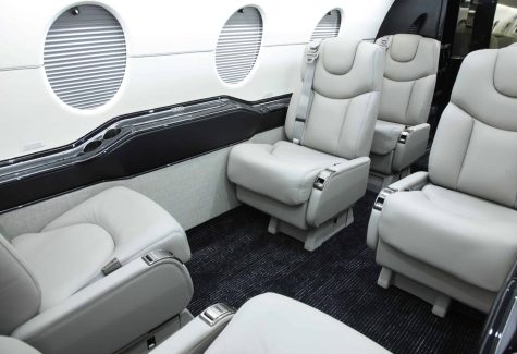 Beechjet 400xp RK-378 Cabin Seating Angled