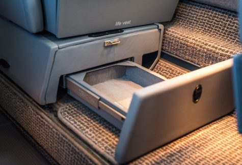 Learjet 60 60-295 Seating Storage